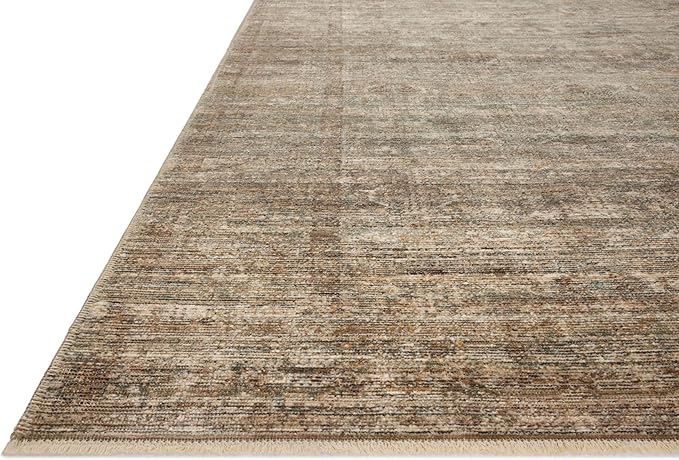 Loloi Amber Lewis Molly Collection MOL-07 Tobacco/Sage 3'-0" x 5'-0" Low Pile Accent Rug