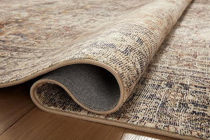 Loloi Amber Lewis Morgan Collection MOG-01 Sunset/Ink 7'-3" x 9'-3" 38" Thick Area Rug feat. CloudPile, Neutral, Room Décor, Vintage Inspired, Livingroom, Bedroom, Dining Area