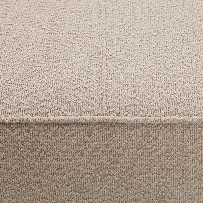 Christopher Knight Home Hillman Boucle Fabric Ottoman with Wood Frame,Rectangular Footrest Bench,Non Storage Ottoman Bench for Living Room Bedroom Entryway Home Decor,Light Brown