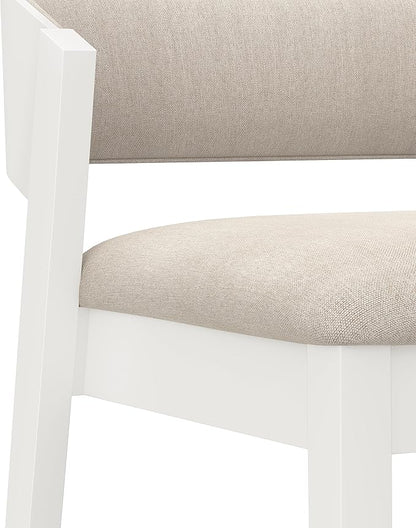Hillsdale Dresden Wood Counter Height Stool, White