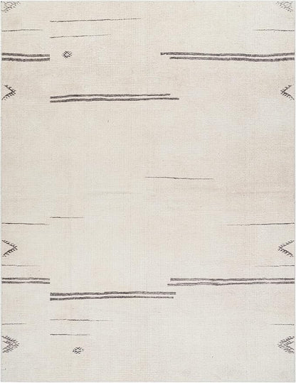Livabliss x Becki Owens Rivi Moroccan Area Rug , 5'3" x 7', Cream/Charcoal