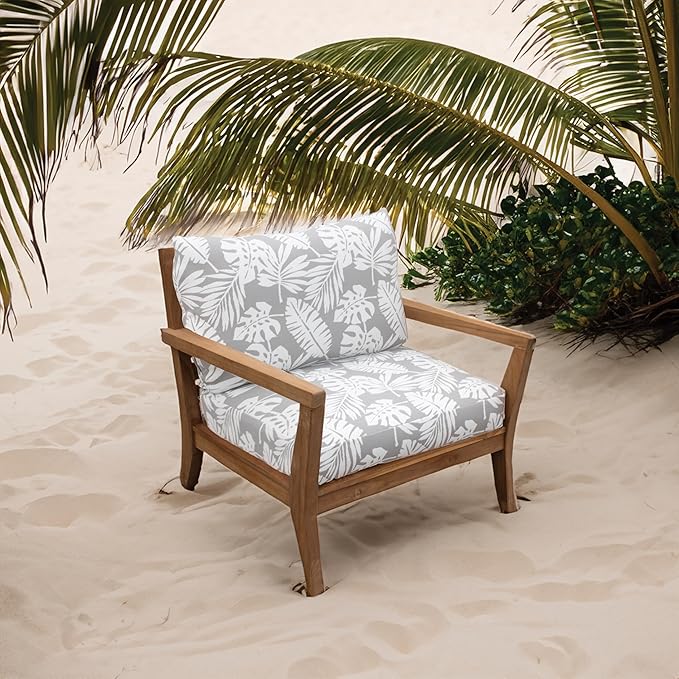 Tommy Bahama Deep Seating Lounge Cushion, 23" X 24" X 4", Tropical Chrome