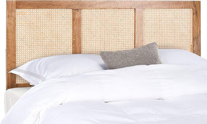 SAFAVIEH Home Collection Vienna Natural Cane Queen Headboard Platform