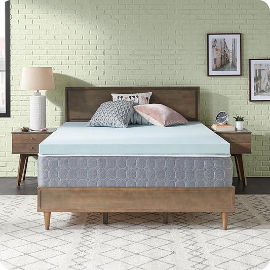 Sealy Dreamlife 3” Gel Memory Foam Twin Mattress Topper with SealyComfort Gel Foam, 1 Year Limited Warranty, Made in The USA