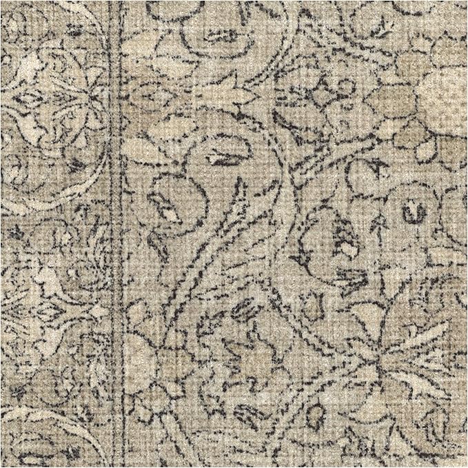 RUGGABLE x Morris & Co Washable Area Rug – Montreal Natural Stone 9x12, Stain-Resistant, Non-Slip – Large Machine Washable Rugs for Living Room, Bedroom, Hallway, Entryway & Office–with Cushioned Pad