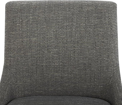 CHITA Counter Height Swivel Barstool, FSC Certified Upholstered Bar Stool, 26.8" H Seat Height, Fabric in Fog