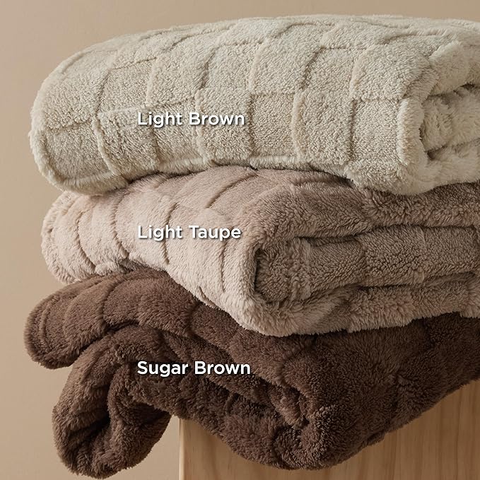 Bedsure GentleSoft King Size Blanket for Bed - Super Soft Cozy Blankets for Women Men Girls, Large Fuzzy Fleece Throw for Bedroom Decor, Dark Brown,108x90 Inches
