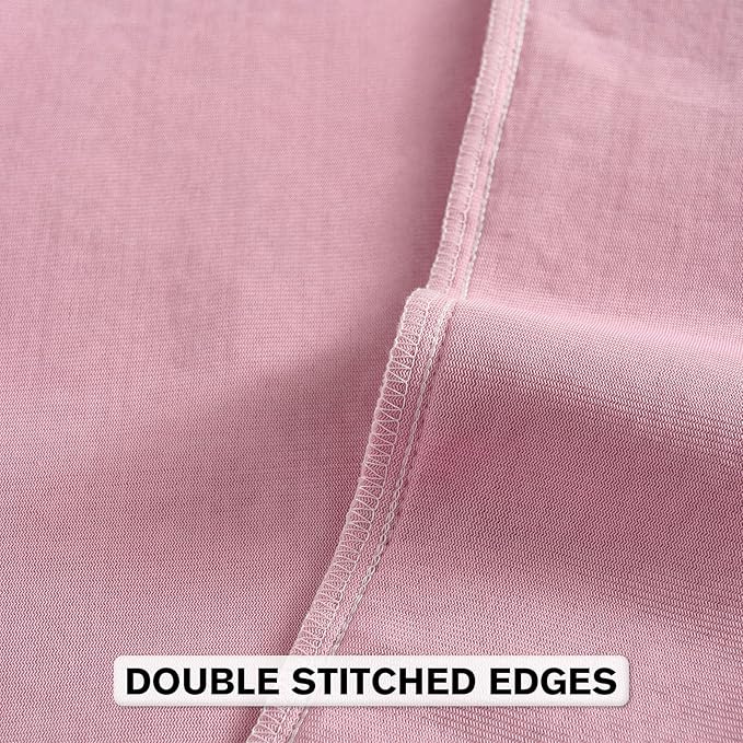 FUTEI Pink Chenille Throw Pillow Covers 18x18 Inch Set of 2,Soft Striped & Diamond Textured Cushion Cases,Modern Home Decor for Couch Living Room