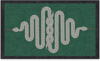 RUGGABLE x Jonathan Adler Machine Washable Modern Area Rug – Venom Emerald 3x5, Stain-Resistant, Non-Slip – Small Rugs for Living Room, Bedroom, Hallway, Entryway & Office–with Cushioned Pad