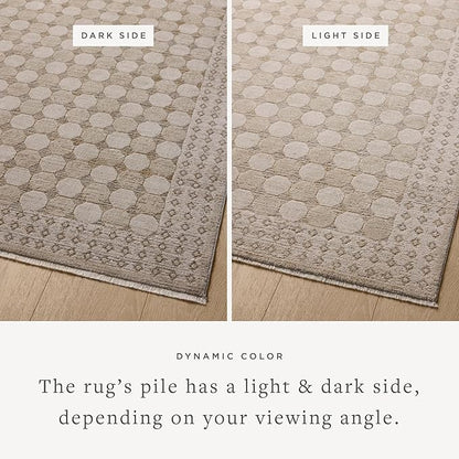 Loloi Amber Lewis Cali Collection CIL-01 Taupe/Natural 9'-6" x 13', .25" Pile Height, Area Rug