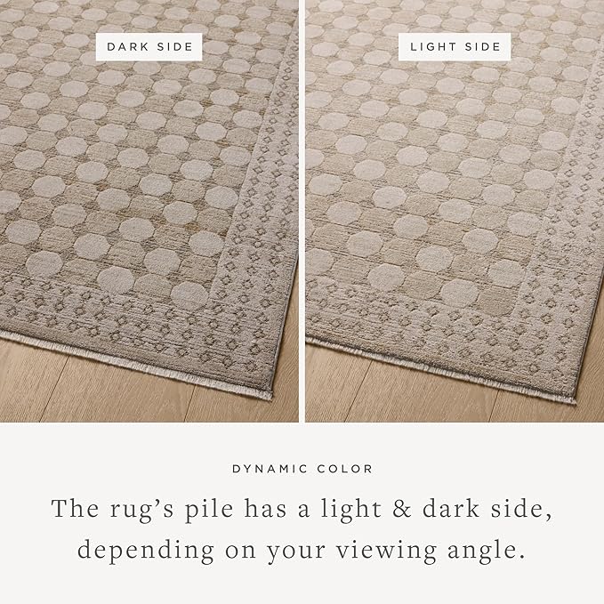 Loloi Amber Lewis Cali Collection CIL-01 Taupe/Natural 7'-10" x 10', .25" Pile Height, Area Rug
