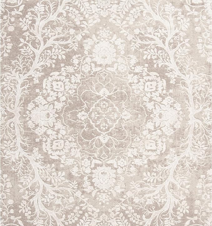 SAFAVIEH Area Rug 4x6 - Reflection Collection - Beige & Cream, Non-Shedding & Easy Cleaning, Ideal for Entryway, Living Room, Bedroom (RFT668A)