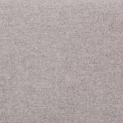 SIMPLIHOME Waverly 48 inch Wide Traditional Rectangle Tufted Ottoman Bench in Cloud Grey Linen Look Fabric, Assembled, For the Living Room and Bedroom