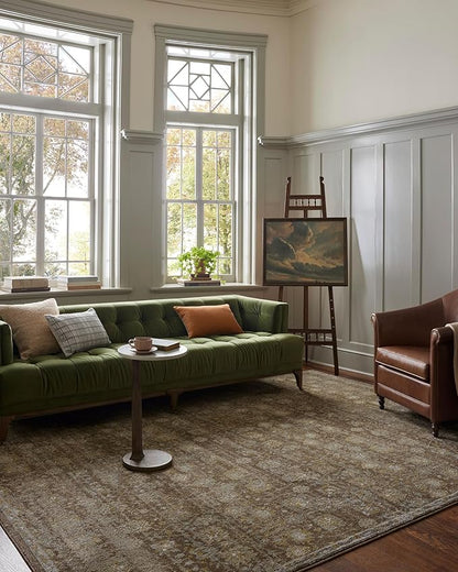 Loloi Magnolia Home by Joanna Gaines Mona Collection MOA-03 BARK/Natural 2'-6" x 8'-0" Runner Rug