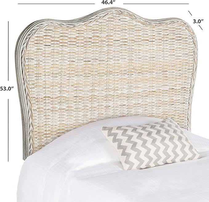 Safavieh Home Collection Imelda White Washed Headboard (King)