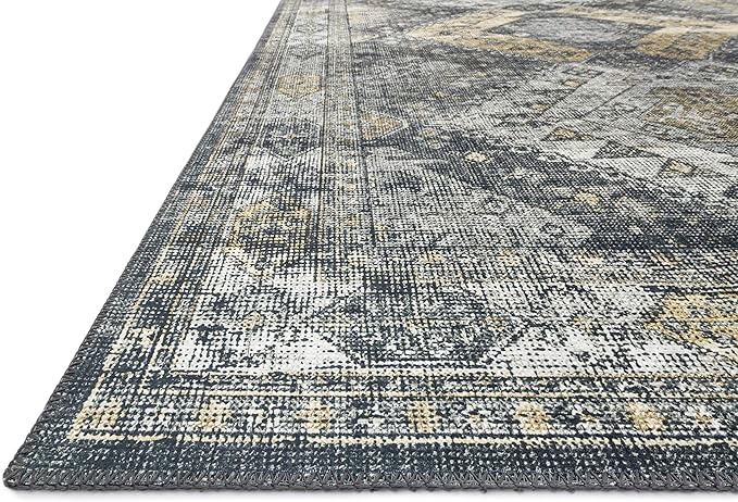 Loloi II Skye Collection SKY-09 Graphite/Silver 5'-0" x 7'-6" Area Rug