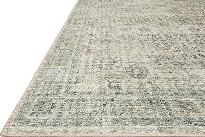 Loloi Skye Collection SKY-14 Natural/Sage 8'-0" x 8'-0" Round Area Rug