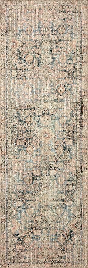 Loloi Angela Rose Aubrey Collection AUB-01 Navy/Multi 10'-0" x 14'-0", .19" Pile Height, Area Rug