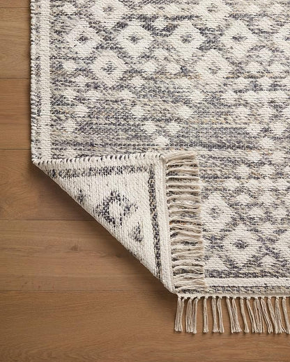 Loloi Angela Rose Rivers Collection RIV-01 Denim/Ivory 5'-0" x 7'-6" Reversible Area Rug