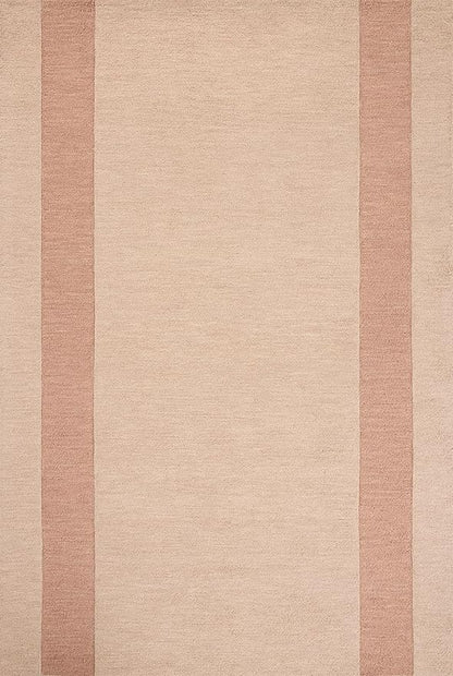 Loloi Leanne Ford Craven Collection CVN-01 Blush/Rose 3'-6" x 5'-6" Accent Rug Geometrical, Patterned, Neutral, Entryway, Mudroom, Bathroom, and Kitchen