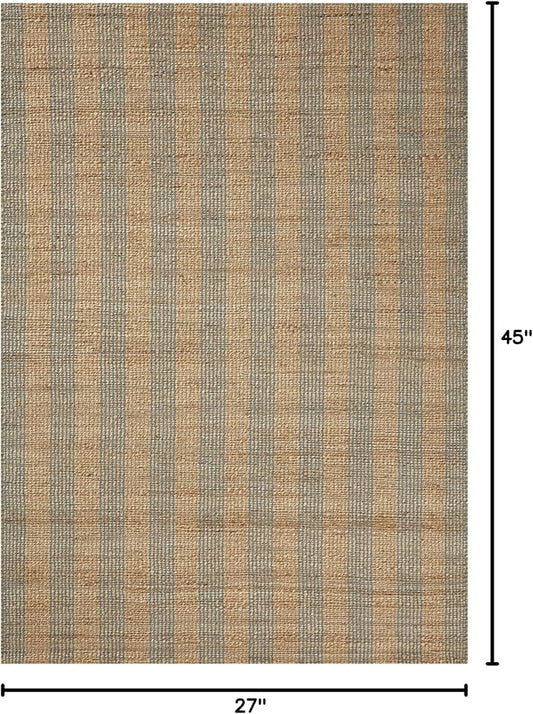 Loloi Chris Loves Julia Judy Collection JUD-04 Natural/Sky 2'-3" x 3'-9" Accent Rug