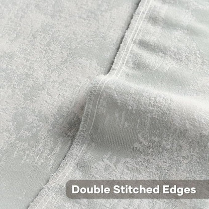 FUTEI Light Blue White Decorative Throw Pillow Covers 12x20 Inch Set of 2,Soft Faux Cashmere Jacquard - Textured & Cozy Pillow Case,Modern Home Decor for Couch Bed Living Room