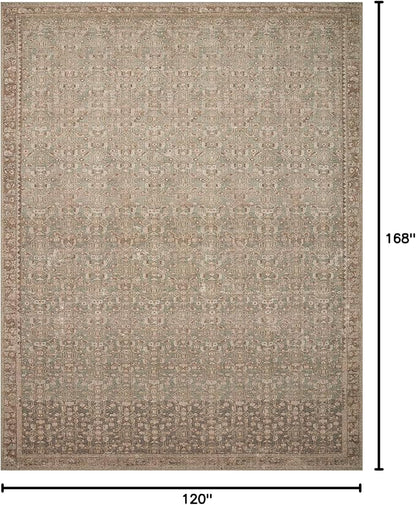 Loloi Angela Rose Aubrey Collection AUB-04 Sage/Bark 10'-0" x 14'-0", .19" Pile Height, Area Rug