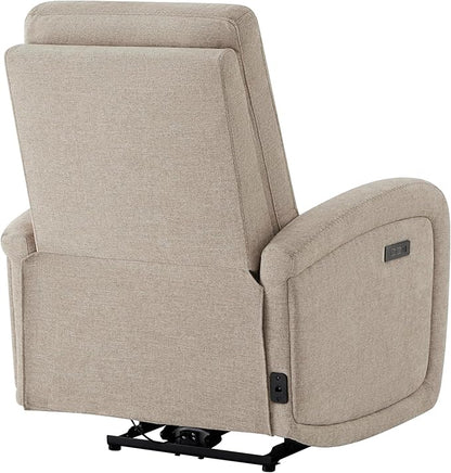 Watson & Whitely Power Recliner Chairs for Adults, Zero Wall Recliners W Power Headrest Type-C Charger, Small RV Recliners Home Theater Seating for Living Room, Fabric in Khaki