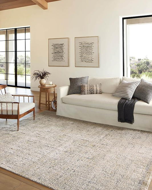Loloi Amber Lewis Alie Collection ALE-02 Sand/Sky 2'-7'' x 10'-0'', .13'' Pile Height, Runner Rug