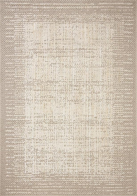 Loloi Amber Lewis Bexley Collection BEX-06 Natural/Taupe 2'-7" x 4' Accent Rug Neutral, Textured, Living, Bedroom, Dining, Carpet