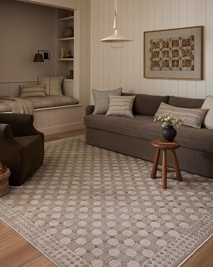 Loloi Amber Lewis Cali Collection CIL-01 Taupe/Natural 7'-10" x 10', .25" Pile Height, Area Rug