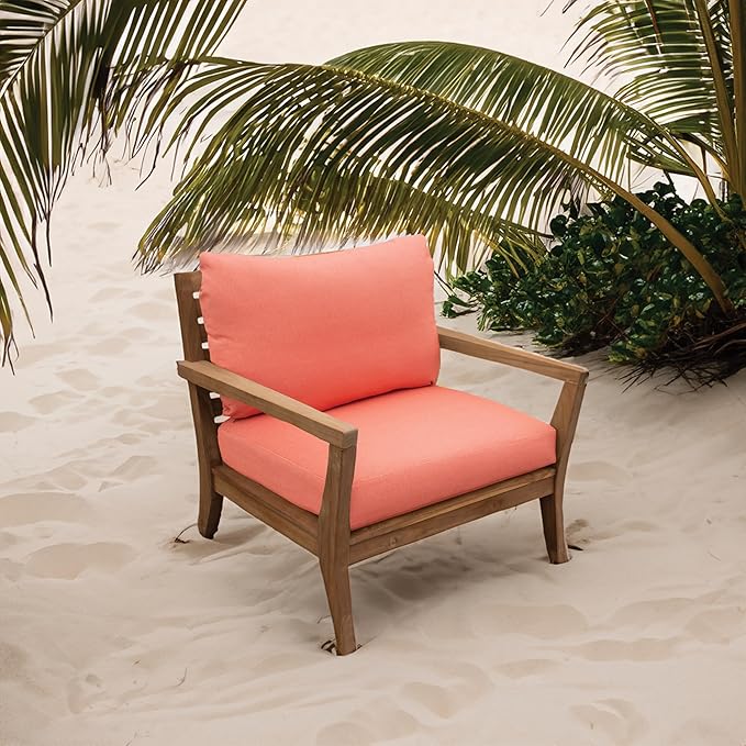 Tommy Bahama Deep Seating Lounge Cushion, 24" X 24" X 4", Bamboo Bay Mango
