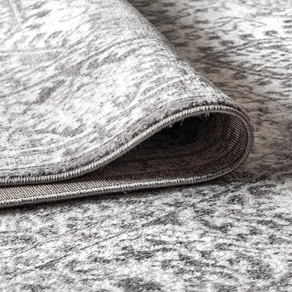 JONATHAN Y Modern Vintage Medallion Light Gray Indoor Area Rug, 3x5, Country, Floral, Easy-Cleaning for Living Room, Bedroom, Kitchen, Pet Friendly, Non-Shedding (MDP100A-3)