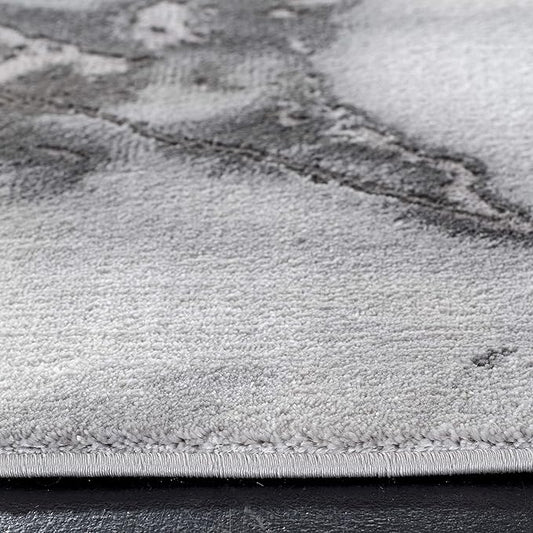 SAFAVIEH Craft Collection Accent Rug - 2'3" x 4', Grey & Silver, Modern Abstract Design, Non-Shedding & Easy Care, Ideal for High Traffic Areas in Entryway, Living Room, Bedroom (CFT877G)