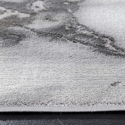 SAFAVIEH Craft Collection Area Rug - 10'6" x 14', Grey & Silver, Modern Abstract Design, Non-Shedding & Easy Care, Ideal for High Traffic Areas in Living Room, Bedroom (CFT877G)
