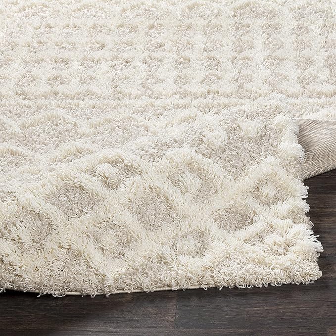 Livabliss Hapsburg Moroccan Shag Area Rug, 4'3" x 5'7", Beige