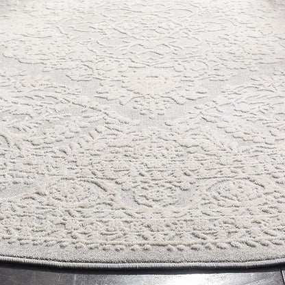 SAFAVIEH Reflection Collection Runner Rug - 2'3" x 10', Light Grey & Cream, Non-Shedding & Easy Cleaning, Ideal for Living Room, Bedroom (RFT668G)