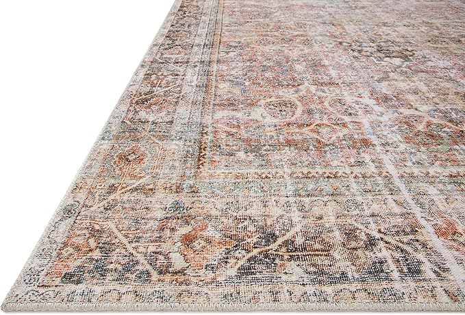 Loloi Adrian Collection ADR-05 Sunset/Charcoal 2'-6" x 7'-6", .19" Thick Runner Rug