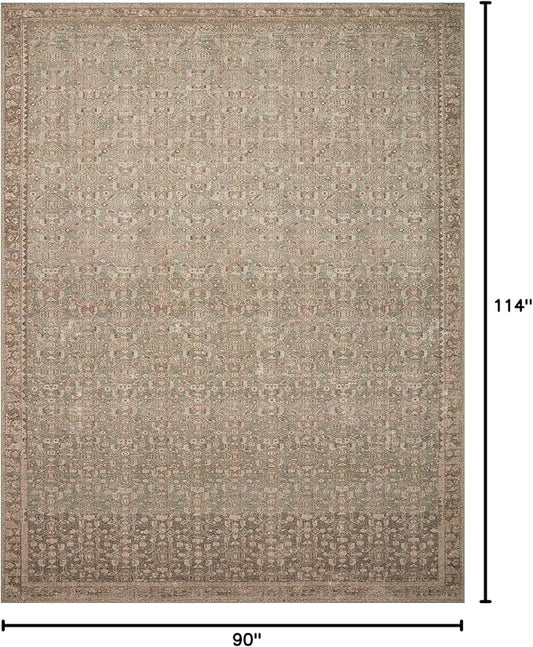 Loloi Angela Rose Aubrey Collection AUB-04 Sage/Bark 7'-6" x 9'-6", .19" Pile Height, Area Rug