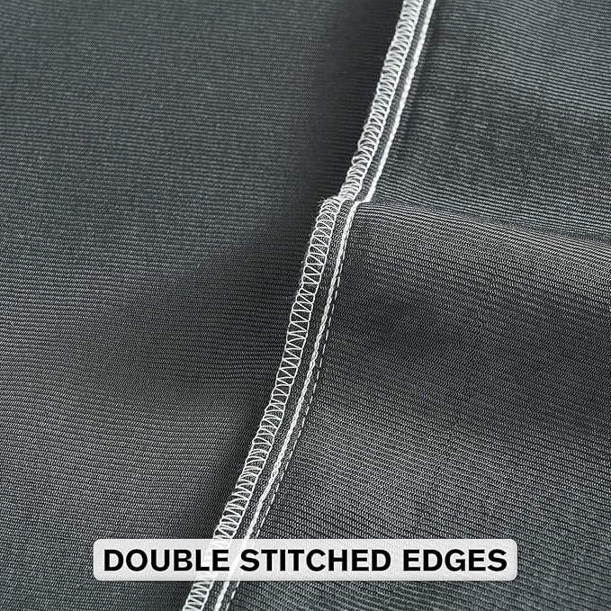 FUTEI Black Chenille Throw Pillow Covers 22x22 Inch Set of 2,Soft Striped & Diamond Textured Cushion Cases,Modern Home Decor for Couch Living Room