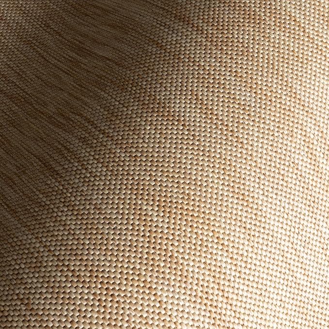 nuLOOM 5x8 Outdoor/Indoor Asha Area Rug, Tan, Casual Design with Striped Border, Stain Resistant, Highly Durable, for Patio, Balcony, Bedroom, Living Room, Dining Room, Bathroom
