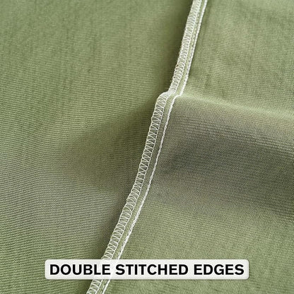 FUTEI Sage Green Chenille Throw Pillow Covers 18x18 Inch Set of 2,Soft Striped & Diamond Textured Cushion Cases,Modern Home Decor for Couch Living Room