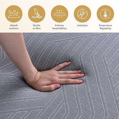 EGOHOME Hybrid Queen Mattress 12 Inch, Mattress with Cooling Cover, Comfort Foam & Pocket Spring Bed in a Box, Targeted Support Pressure Relief, CertiPUR-US Certified, Made in USA, 60x80x12 Black