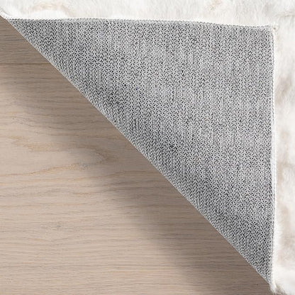nuLOOM Jeni Checkered 6 Square Machine Washable Area Rug for Living Room Bedroom Dining Room Kitchen, Off White