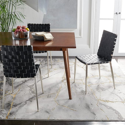SAFAVIEH Craft Collection X-Large Area Rug - 11' x 15', Grey & Gold, Modern Abstract Design, Ideal for High Traffic Areas in Living Room, Bedroom, Dining (CFT877F-1115)