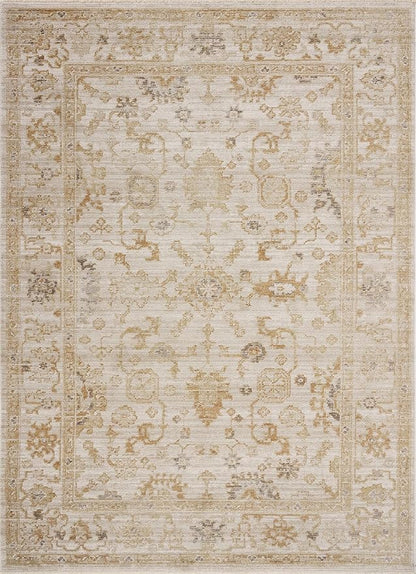 Loloi Magnolia Home by Joanna Gaines Pace Collection PAC-02 Natural/Gold 7'-8" x 7'-8" Round Area Rug