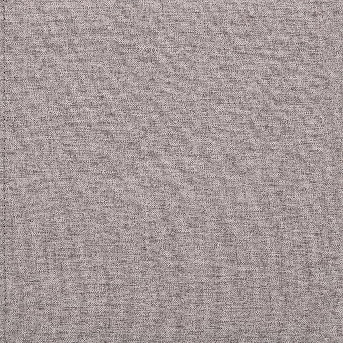 SIMPLIHOME Hamilton 48 inch Wide Transitional Rectangle Storage Ottoman in Cloud Grey Linen Look Fabric, Assembled, For the Living Room, Entryway and Family Room