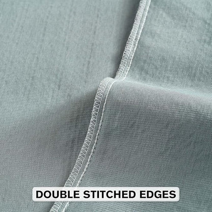 FUTEI Dusty Blue Chenille Throw Pillow Covers 20x20 Inch Set of 2,Soft Striped & Diamond Textured Cushion Cases,Modern Home Decor for Couch Living Room