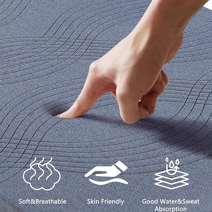 VECELO Gel Infused Memory Foam Mattress Topper Queen Size, 2 Inch Fresh Cooling Mattress Pad with Washable Cover for Queen Mattress, Pain Pressure Relieve Bed Topper, Breathable, Comfort