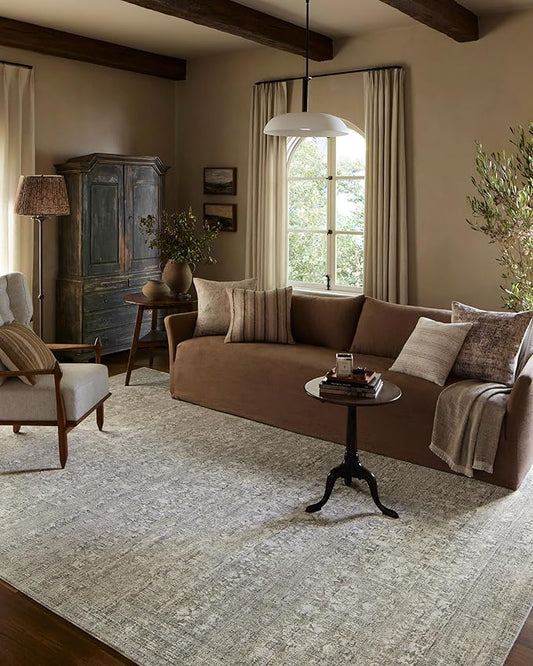 Loloi Amber Lewis Honora Collection HON-04 Grey/Beige 2'-7" x 8'-0" Runner Rug